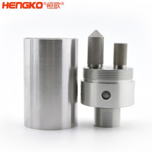 316不銹鋼樣氣過濾器耐高壓高強度易清洗，用于污水管道氣體檢測分析高溫氣體取樣探頭過濾器