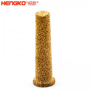 工廠直銷(xiāo)燒結(jié)黃銅青銅氣動(dòng)排氣消聲器1/8″油閥濾油器
