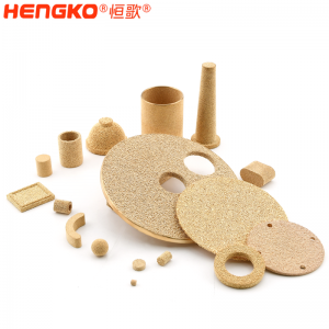 出廠價供應(yīng)高壓高溫黃銅青銅燒結(jié)多孔濾油器濾芯濾杯