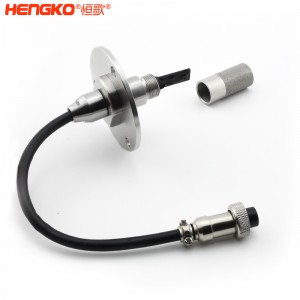 RS485遠(yuǎn)程高精度法蘭盤溫濕度傳感器高靈敏，數(shù)字信號(hào)濕度傳感器防水探頭