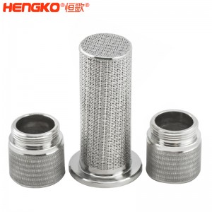 廠家直銷(xiāo)不銹鋼燒結(jié)多層絲網(wǎng)濾芯耐腐蝕易清洗，用于制藥化工