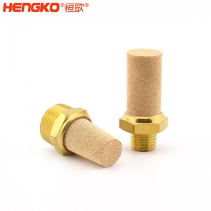 源頭廠家生產(chǎn)銅消聲器燒結(jié)消音降噪耐高溫濾芯,應(yīng)用于壓縮機