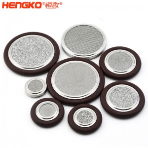 恒歌不銹鋼316L真空卡環(huán)濾芯耐高溫透氣均勻耐壓，工業(yè)衛(wèi)生級(jí)不銹鋼濾片過濾器