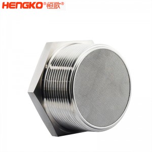 恒歌不銹鋼絲網濾芯燒結網消聲器消音器耐熱排氣均勻，應用于排風管消音