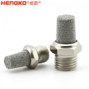 HBSL-SSA 錐形氣動燒結(jié)不銹鋼消音器 閥門排氣以降低噪音水平