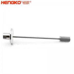 廠家批發(fā)316L不銹鋼長(zhǎng)桿不銹鋼曝氣頭耐腐蝕防塵，用于二氧化碳/氧氣擴(kuò)散