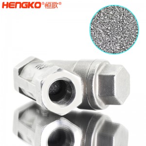 恒歌定制316L粉末燒結(jié)不銹鋼Y型過濾器耐腐蝕易清洗，用于化工行業(yè)