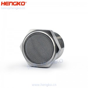 恒歌生產(chǎn)絲網(wǎng)燒結(jié)316不銹鋼平頭消聲器，消音耐用不銹鋼氣動過濾元件