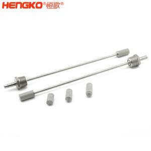 廠家直銷316L不銹鋼長桿粉末燒結(jié)曝氣頭耐腐蝕流速快,應用于大型水族養(yǎng)殖場