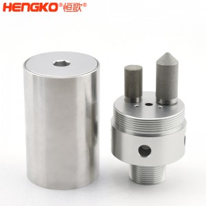 316不銹鋼樣氣過濾器耐高壓高強度易清洗，用于污水管道氣體檢測分析高溫氣體取樣探頭過濾器