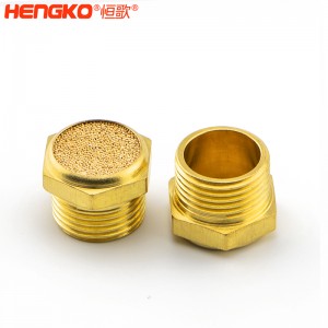 源頭廠家生產(chǎn)銅消聲器燒結(jié)消音降噪耐高溫濾芯,應(yīng)用于壓縮機