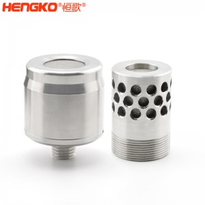 廠家定制不銹鋼氧氣傳感器外殼濾芯IP65級(jí)防水防爆耐壓傳感器外殼過濾殼體
