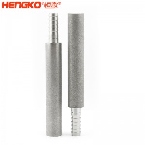 廠家批量生產(chǎn)不銹鋼粉末燒結(jié)曝氣頭擴(kuò)散器 孔隙率高流通速度快，用于臭氧發(fā)生器