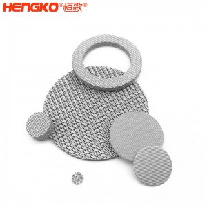 恒歌定制不銹鋼過濾片批發(fā),燒結不銹鋼過濾網片耐高溫耐腐蝕