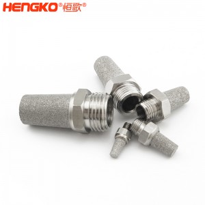 恒歌絲網(wǎng)/粉末不銹鋼濾芯氣動消聲器消音降噪耐腐蝕,應(yīng)用于通風(fēng)管排氣消聲