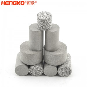 按需定制316L燒結(jié)不銹鋼濾柱_氣動閥門控制平衡塞防爆不銹鋼過濾器